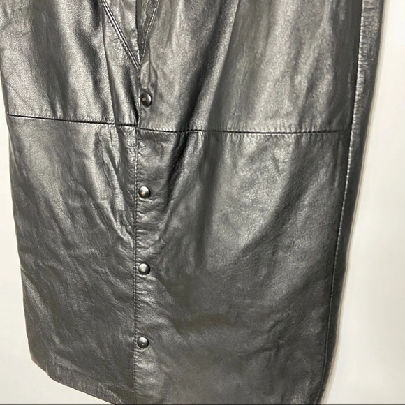Vintage leather skirt - Picture 5 of 6